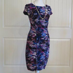 Cache' Watercolor Bodycon Dress